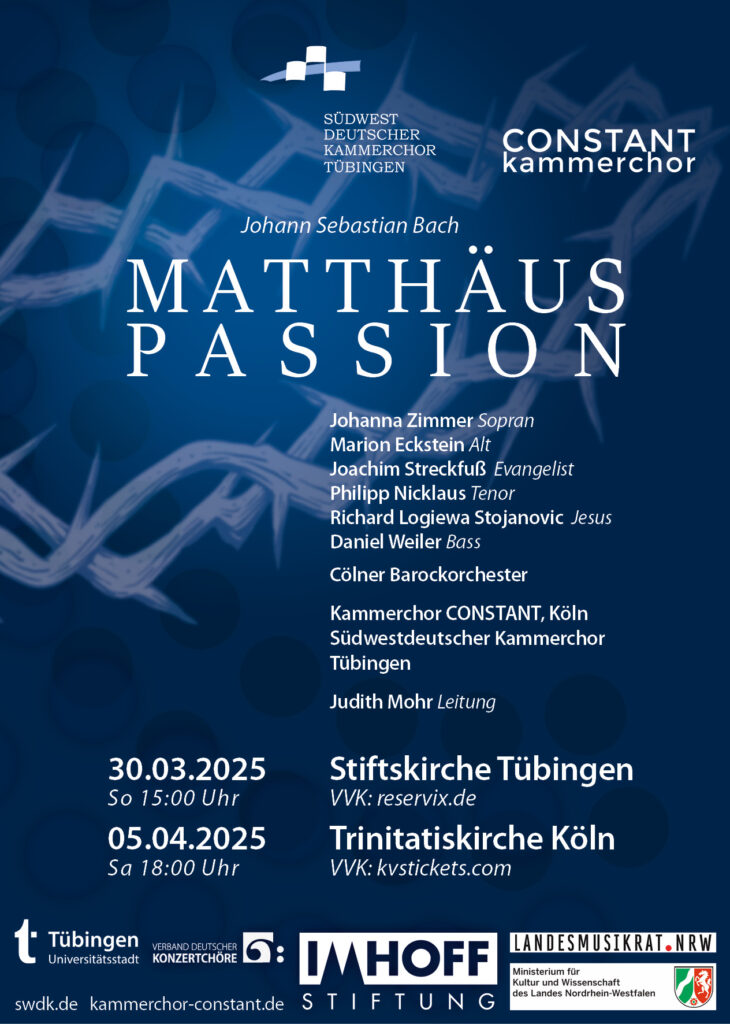 Flyer Matthäuspassion 2025